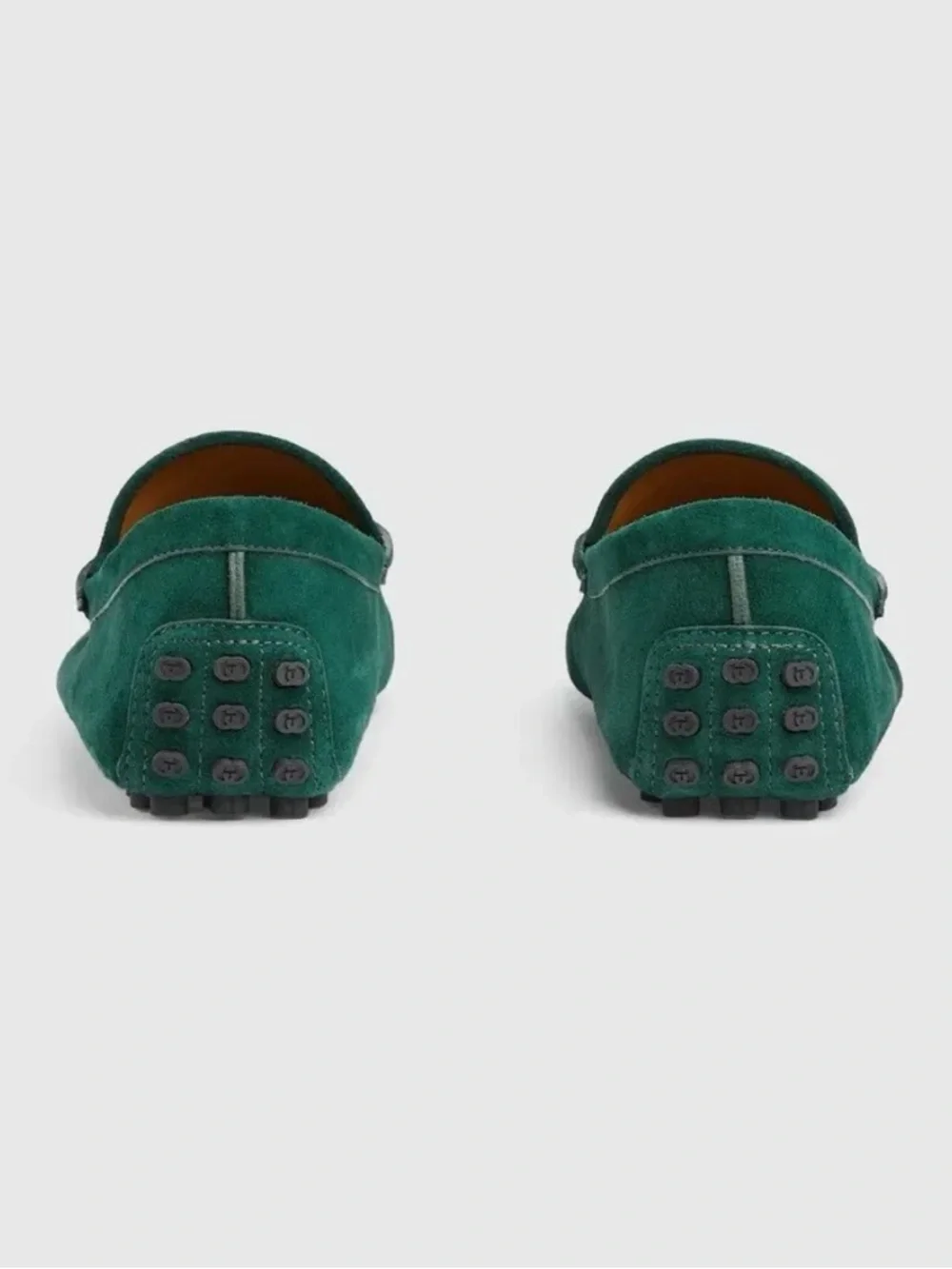 NEW Men’s Gucci Emerald Green Suede Horsebit Driver Loafers US M7.5/8 & W9.5-10